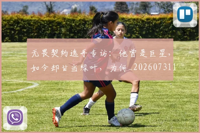 无畏契约选手专访：他曾是巨星，如今却甘当绿叶，为何_20260731172026